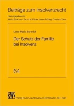 Der Schutz der Familie bei Insolvenz (eBook, ePUB) - Schmidt, Lena-Marie