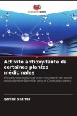 Activité antioxydante de certaines plantes médicinales