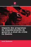 Impacto dos programas de empoderamento do governo a nível do crime no Quénia