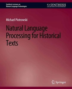 Cover Natural Language Processing for Historical Texts (eBook, PDF)