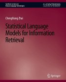 Statistical Language Models for Information Retrieval (eBook, PDF)