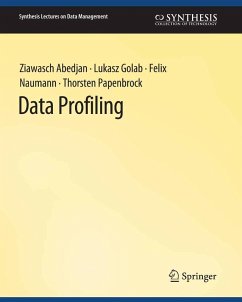 Data Profiling (eBook, PDF) - Abedjan, Ziawasch; Golab, Lukasz; Naumann, Felix; Papenbrock, Thorsten