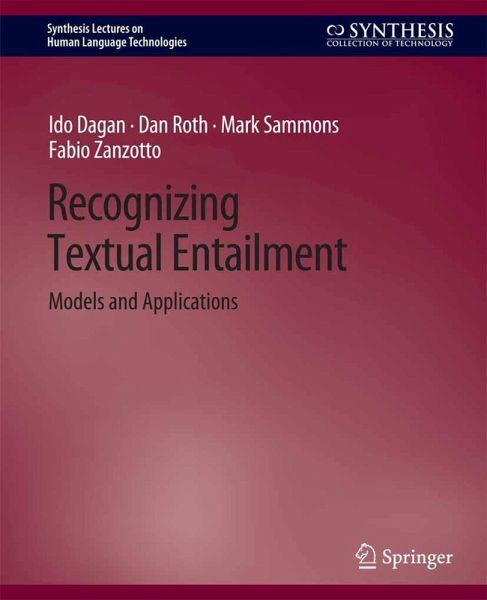Recognizing Textual Entailment (eBook, PDF) Recognizing Textual Entailment (eBook, PDF)