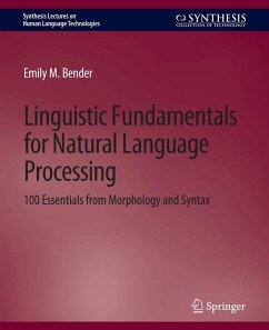 Linguistic Fundamentals for Natural Language Processing (eBook, PDF) - Bender, Emily M.