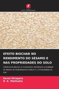 EFEITO BIOCHAR NO RENDIMENTO DO SÉSAMO E NAS PROPRIEDADES DO SOLO - Hirapara, Keval;Mathukia, R. K.