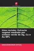 Uma revisão: Extracto vegetal mediado por síntese verde de Ag, Cu e Au NPs