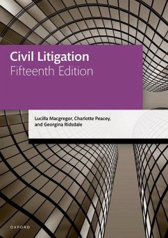 Civil Litigation - Macgregor, Lucilla (Solicitor (non-practising), Senior Lecturer, Uni; Peacey, Charlotte (Solicitor (non-practising), Senior Lecturer, Univ; Ridsdale, Georgina (Solicitor (non-practising), Senior Lecturer, Uni