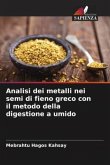Analisi dei metalli nei semi di fieno greco con il metodo della digestione a umido