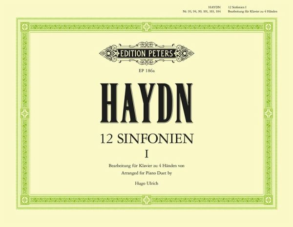 Symphones -- Nos. 93, 94, 99, 101, 103, 104 (Arranged for Piano Duet)
