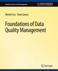 Foundations of Data Quality Management - Fan, Wenfei;Geerts, Floris