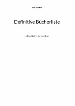 Definitive Bücherliste