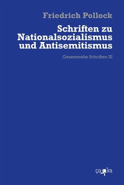 Schriften zu Nationalsozialismus und Antisemitismus - Pollock, Friedrich