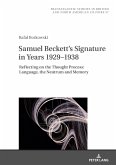 Samuel Beckett's Signature in Years 1929¿1938