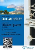 Eb alto Clarinet part (instead Bb 3): "Sicilian Medley" for Clarinet Quartet (eBook, ePUB)