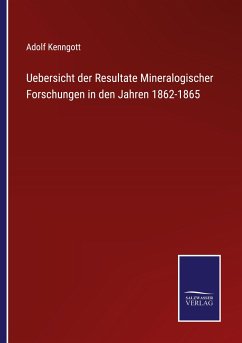 Cover Uebersicht der Resultate Mineralogischer Forschungen in den Jahren 1862-1865