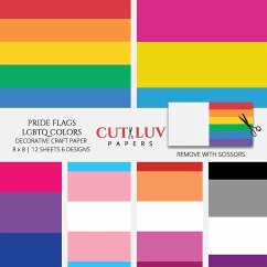 Pride Flags LGBTQ Colors Decorative Craft Paper - Cut Luv Papers