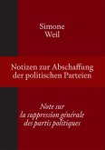 Notizen zur Abschaffung der politischen Parteien   Note sur la suppression générale des partis politiques