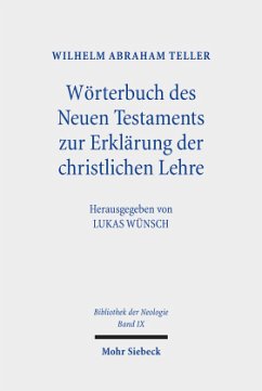 Wörterbuch des Neuen Testaments zur Erklärung der christlichen Lehre - Teller, Wilhelm Abraham
