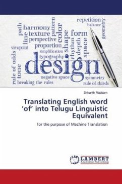 Translating English word ¿of¿ into Telugu Linguistic Equivalent