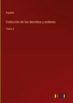 Cover Colección de los decretos y ordenes