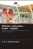 Affiches culturelles : arabe - anglais