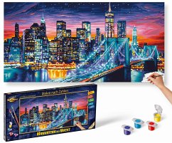 Schipper 609220862 - Malen nach Zahlen, Manhattan bei Nacht, 40 x 80 cm