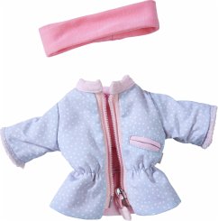 HABA 306547 - Puppen-Kleiderset Parka mit Stirnband, 2-teilig, Puppenkleidung für Puppen von 32 cm