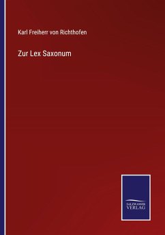 Cover Zur Lex Saxonum