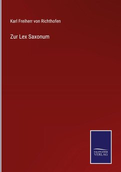 Cover Zur Lex Saxonum