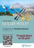 French Horn in Eb part: "Sicilian Medley" for Woodwind Quintet (eBook, ePUB)