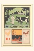 Vintage Journal Dairying Poster