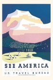 Vintage Journal See America, Montana Travel Poster