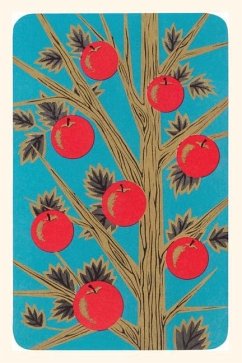 Vintage Journal Stylized Apples on Tree