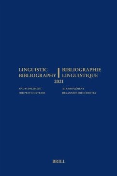 Cover Linguistic Bibliography for the Year 2021/ Bibliographie Linguistique de l'Année 2021