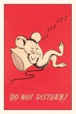 Vintage Journal Do Not Disturb, Sleeping Mouse