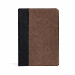 KJV Large Print Thinline Bible, Black/Brown Leathertouch - Holman Bible Publishers