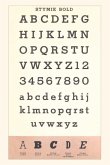 Vintage Journal Font Sample Chart, Stymie Bold