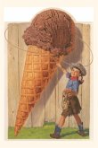 Vintage Journal Giant Ice Cream Cone, Cowgirl