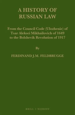 A History of Russian Law - Feldbrugge, Ferdinand J M