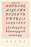 Vintage Journal Font Sample Chart, Kaufmann Bold