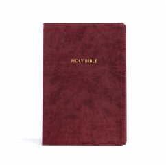 KJV Rainbow Study Bible, Burgundy Leathertouch, Indexed - Holman Bible Publishers