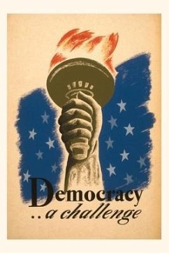 Vintage Journal Democracy, A Challenge, Liberty Torch