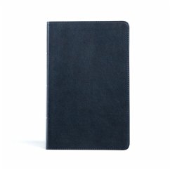 CSB Single-Column Personal Size Bible, Navy Leathertouch - Csb Bibles By Holman