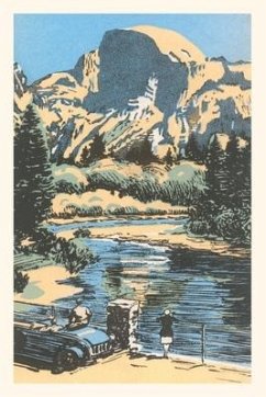 Vintage Journal Scenic Vista Woodcut