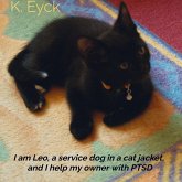 I'm Leo, a service dog in a cat jacket, and I'm helping my owner with PTSD