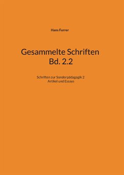 Gesammelte Schriften Bd. 2.2 (eBook, ePUB) - Furrer, Hans