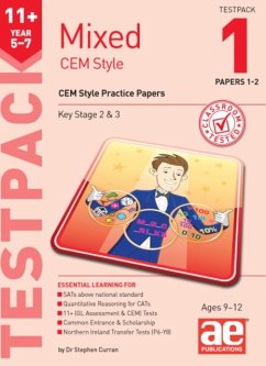 11+ Mixed CEM Style Testpack 1 Papers 1-2 - Curran, Dr Stephen C; Richardson, Andrea F; McMahon, Autumn
