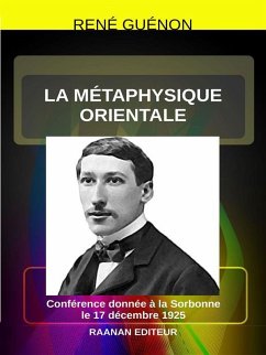 La Métaphysique orientale (eBook, ePUB) - Guénon, René