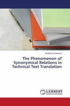 The Phenomenon of Synonymical Relations in Technical Text Translation