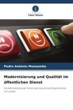 Modernisierung und Qualität im öffentlichen Dienst - Munzemba, Pedro António